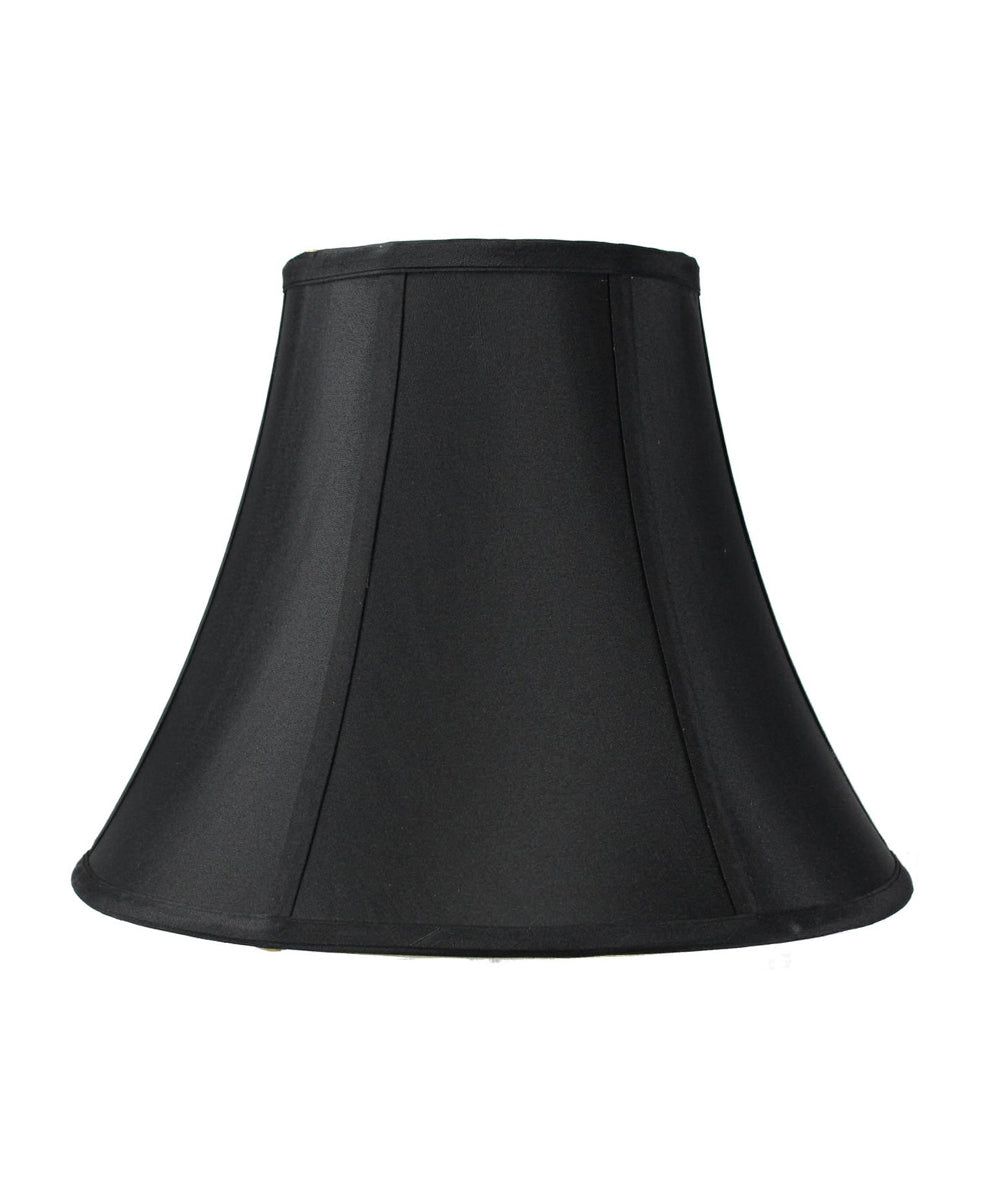 14"W x 11"H Black with Gold Lining Bell Lampshade