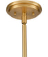 Votisse 30'' Wide 6-Light Chandelier -Lacquered Brass