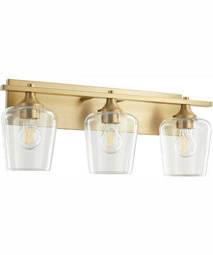 Veno 3-light Bath Vanity Light Aged Brass