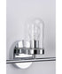 Signal 3-Light Clear Glass Coastal Bath Vanity Light Polished Chrome