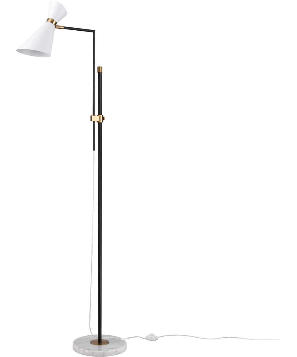 Taran 61'' High 1-Light Floor Lamp - Matte White