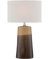Baker 1-Light Table Lamp Gradient Coffee Ceramic Body/Fabric