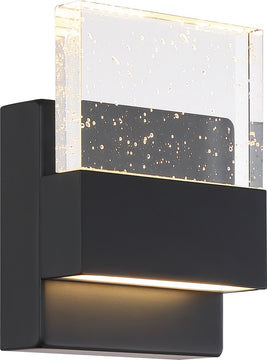 5"W Ellusion 1-Light LED Vanity & Wall Matte Black