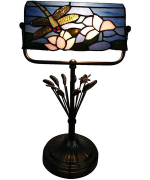 Dragonfly Bankers Tiffany Accent Lamp