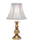 11"H Burnished Brass Signature by Stiffel Candle Lamp, On/Off
