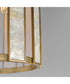 Miramar 3-Light Foyer Pendant Capiz / Natural Aged Brass