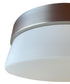 Flux 11"W 1-Light LED Flush Mount Light Fixture Satin Silver Finish by Maxim