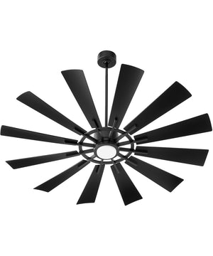 Cirque 1-light LED Patio Indoor/Outdoor Ceiling Fan Matte Black