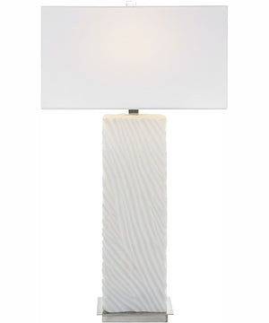 Pillar White Marble Table Lamp