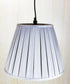 14"W 1-Light Plug-In Swag Pendant Lamp Gray