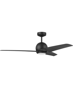 Nate 1-Light Ceiling Fan (Blades Included) Flat Black
