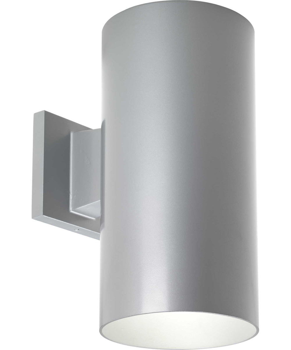 6" LED Outdoor Wall Cylinder Metallic Gray