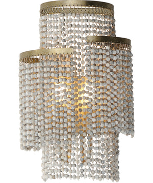 Fontaine 2-Light Wall Sconce Golden Silver