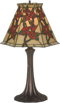 19"H Oriental Peony Accent Lamp