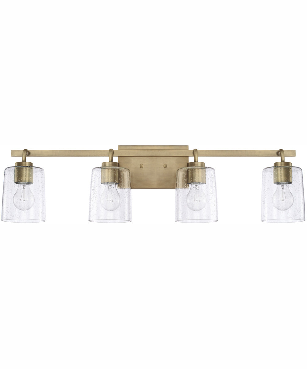 Greyson 4-Light Vanity Aged Brass