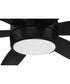 52" Trevor 1-Light Ceiling Fan Flat Black