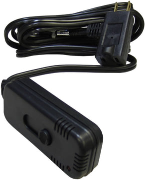 Satco Sliding Dimmer Switch with Cord Black