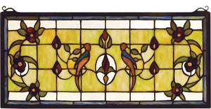 10"H x 22"W Lancaster Stained Glass Window