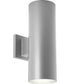 5" Outdoor Up/Down Wall Cylinder Metallic Gray
