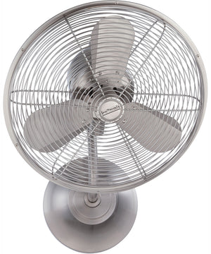16" Bellows I Wall Fan Brushed Polished Nickel