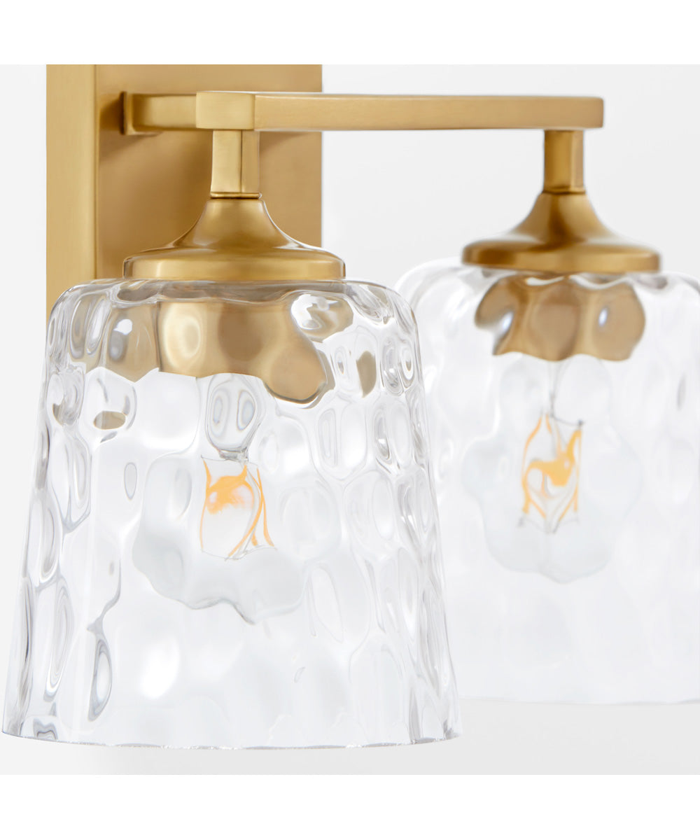 Eldorado 2-light Bath Vanity Light Aged Brass