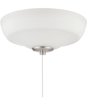 Elegance Bowl Light Kit 2-Light LED Fan Light Kit White Frost