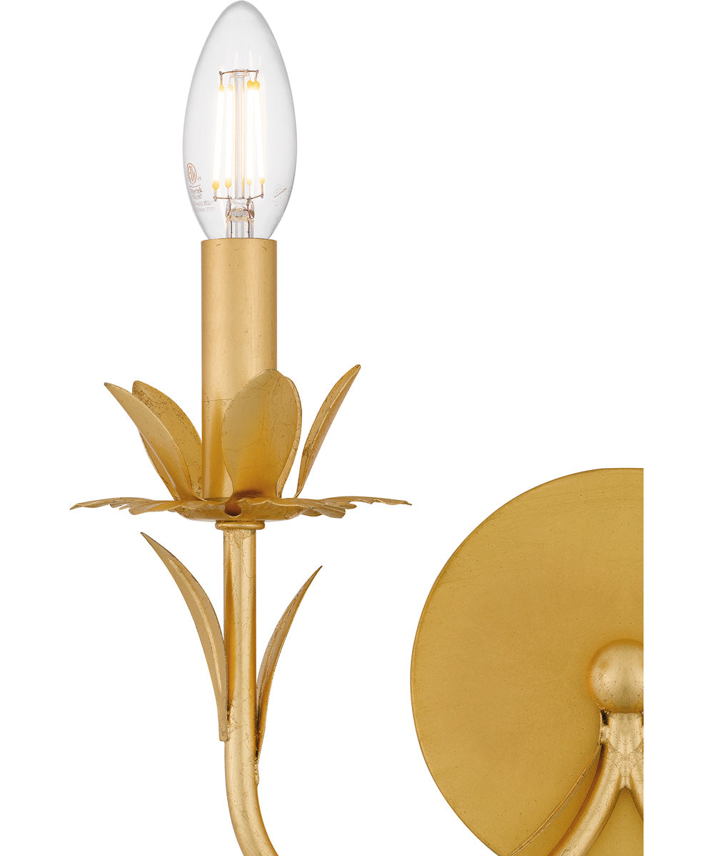 Maria Small 2-light Wall Sconce Gold Leaf