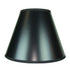 12"W x 9"H Black Empire Hardback Lampshade with Gold Liner