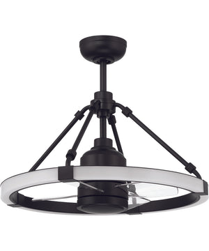 Levy 1-Light Ceiling Fan (Blades Included) Flat Black