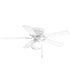 AirPro 52" 5-Blade Hugger Ceiling Fan White