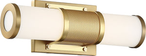 13"W Caper 1-Light LED Vanity & Wall Brushed Brass