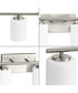 Replay 6-Light Traditional Etched White Glass Bath Vanity Light Brushed Nickel