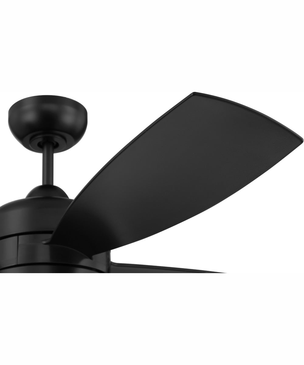 52" Sebastion 2-Light Indoor/Outdoor Ceiling Fan Flat Black