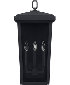 Donnelly 3-Light Outdoor Wall Mount In Black