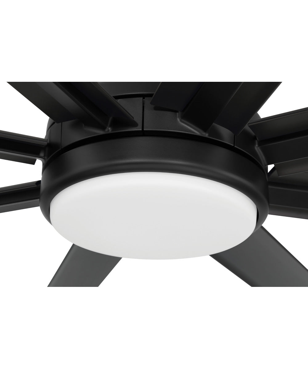 Rush 65" 1-Light Ceiling Fan (Blades Included) Flat Black