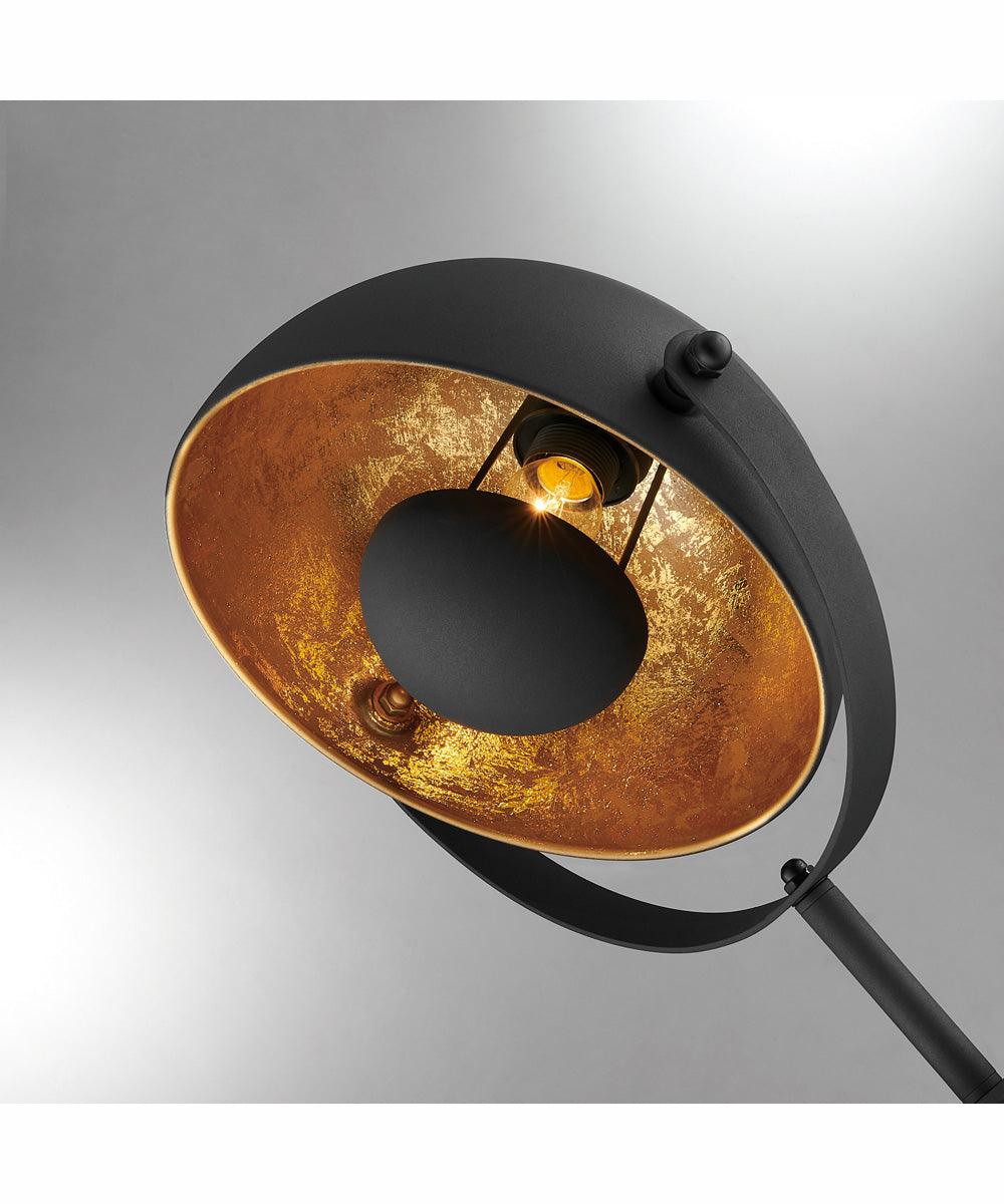 Gothard 1-Light Metal Floor Lamp Black/Aged Gold