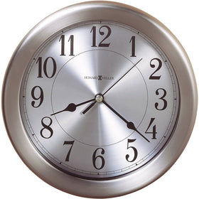 9"H Pisces Wall Clock Brushed Nickel