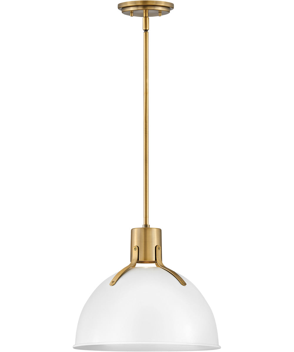 Argo 1-Light Small Pendant in Polished White