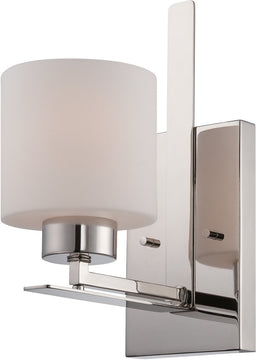 7"W Parallel 1-Light Vanity & Wall Polished Nickel