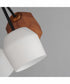 Akimbo 12-Light Pendant W LED Bulbs Dark Bronze/Antique Brass