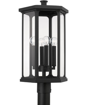 Walton 4-Light Outdoor Post-Lantern Black