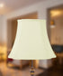 12"W x 12"H French Oval Piped Egg Shell Lamp