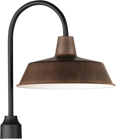 Pier M 1-Light Post Lantern Empire Bronze / Black