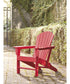 38"H Sundown Treasure Adirondack Chair Red