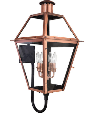 Rue De Royal Extra Large 4-light Outdoor Wall Light Aged Copper