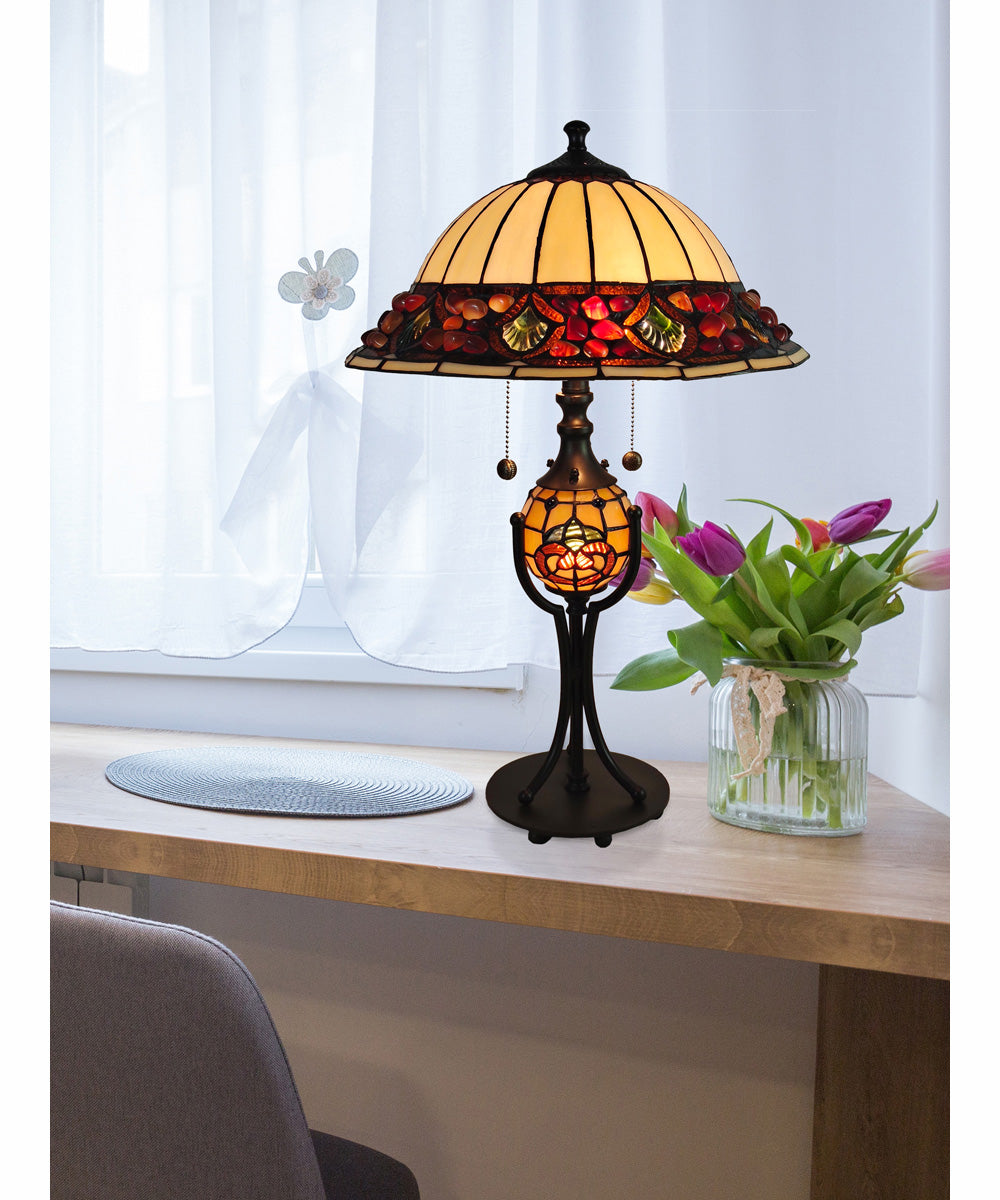 Chiara Tiffany Table Lamp With Night Light