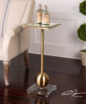 29"H Laton Mirrored Accent Table