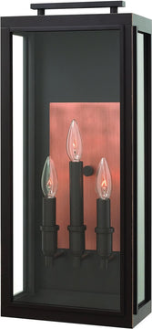 22"H Sutcliffe 3-Light Outdoor Wall Light Oil Rubbed Bronze 2915OZ