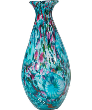 Leona Hand Blown Art Glass Vase
