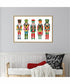 Framed Holiday Nutcrackers I by Farida Zaman Canvas Wall Art Print (33  W x 23  H), Sylvie Gold Frame